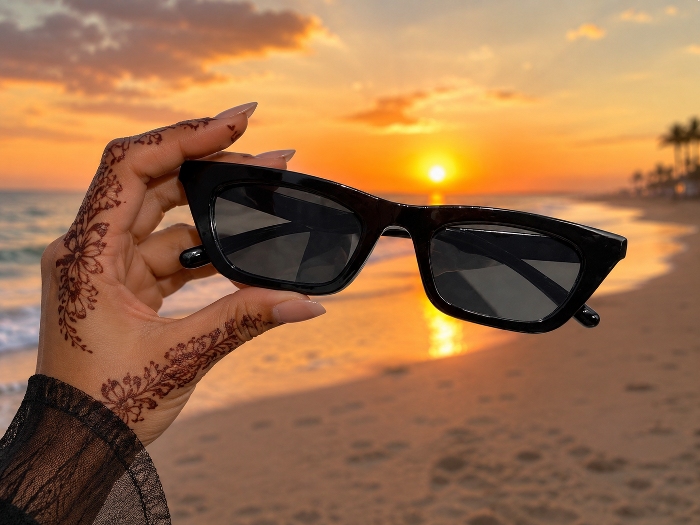 Oversized Cat-Eye Sunglasses – Unisex Fashion Eyewear