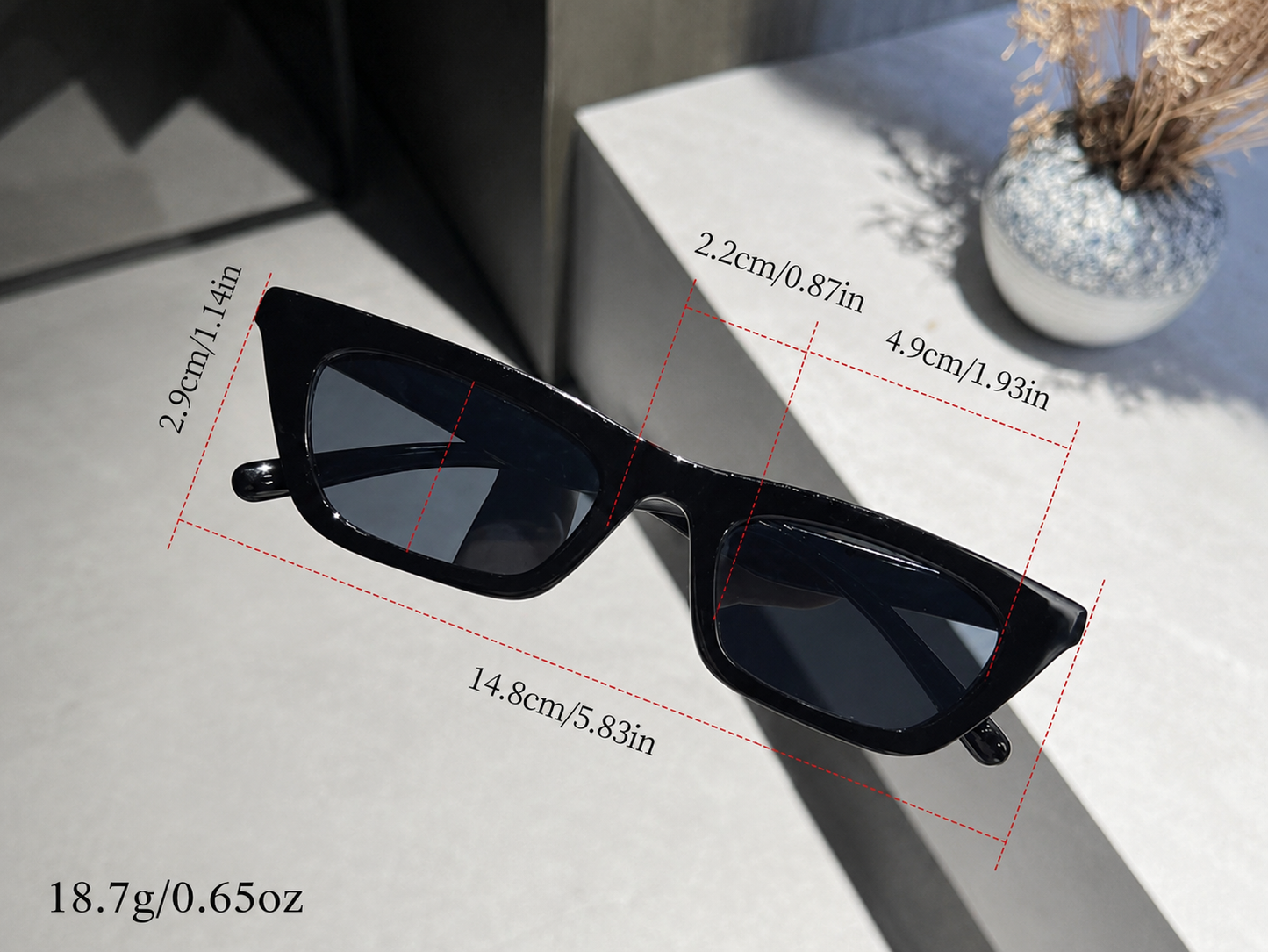 Oversized Cat-Eye Sunglasses – Unisex Fashion Eyewear