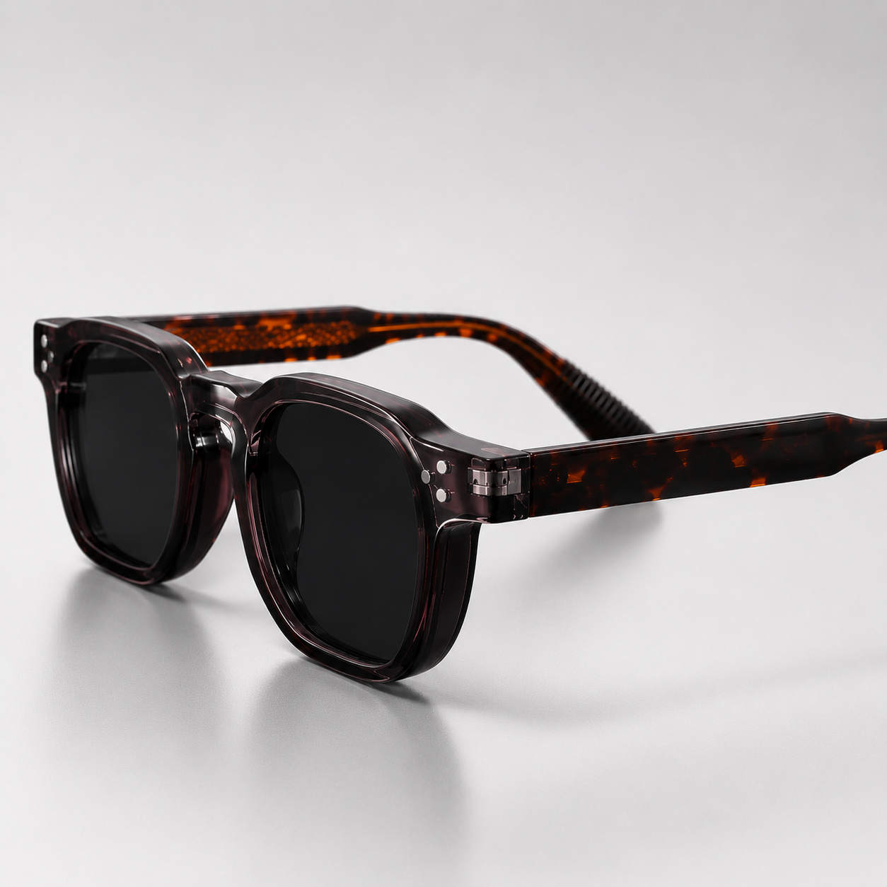Bohemia Retro Polarized Sunglasses for Men – Lightweight TR90 Polygon Frame, Stylish Travel & Beach Eyewear